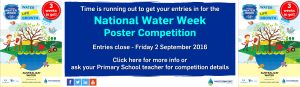 National Water Week poster competition banner