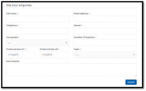 samplebookingform