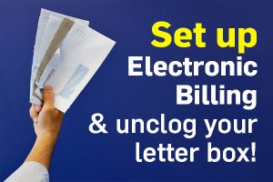 Set up electronic billing message