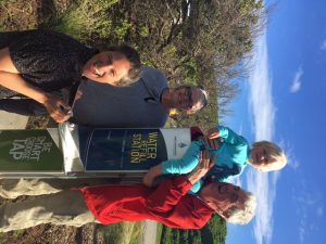 Family at Water Refill Station