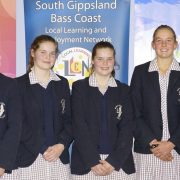 Newhaven College students from STEM Sisters program with Westernport Water staff