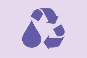 Recycled water symbol