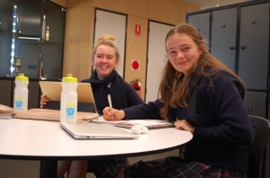 Newhaven College senior students were grateful for the reusable water bottles