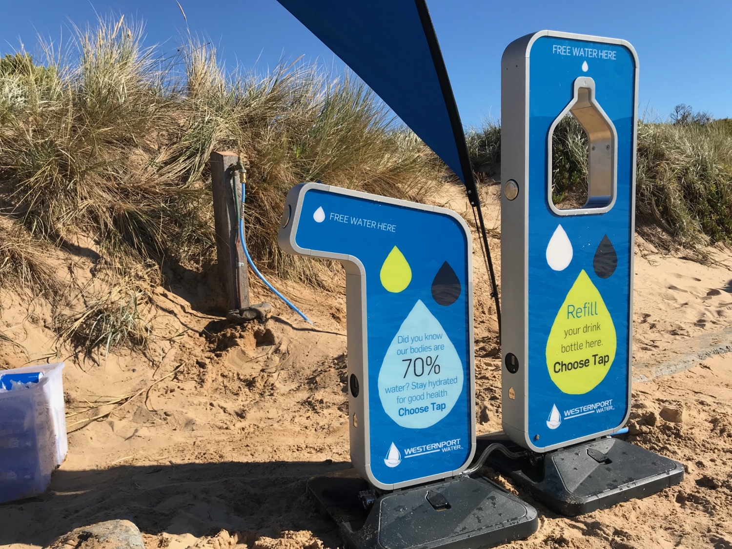 Portable water refill stations Westernport Water