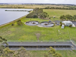 King Road treatment plant and solar panels - low res