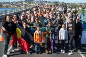 Crowds at the Bridge Walk