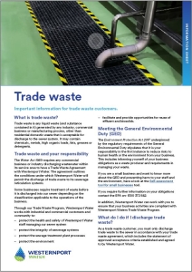 Trade Waste information - Fact sheet