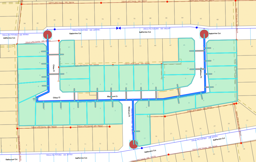 Picture of map with affected area