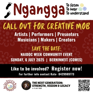 Call out for Creative Mob for NAIDOC Event