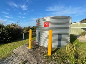 water tank with fire pump