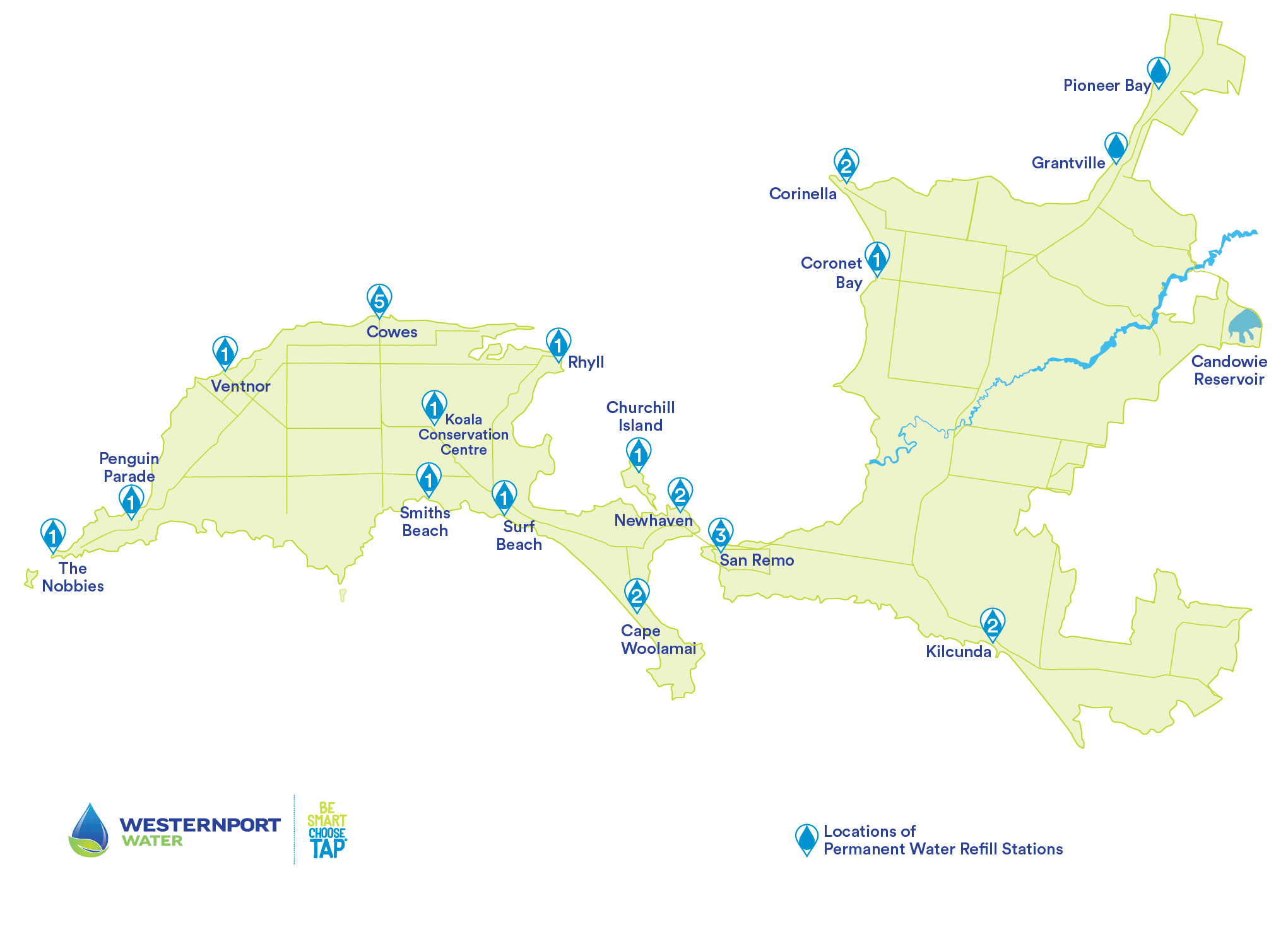 Choose Tap fountain location map 2026 Choose Tap fountain location map 2026