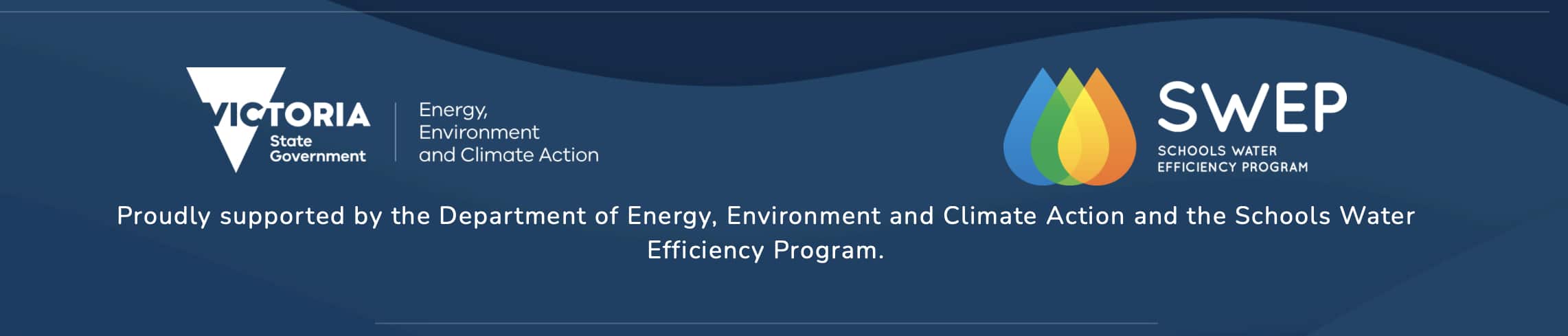 Proudly supported by the Department of Energy, Environment and Climate Action and the Schools Water Efficiency Program.