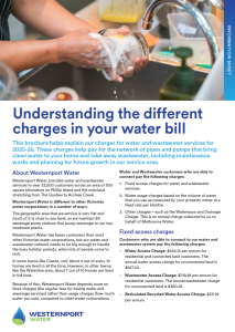 Fact Sheet - understanding your charges